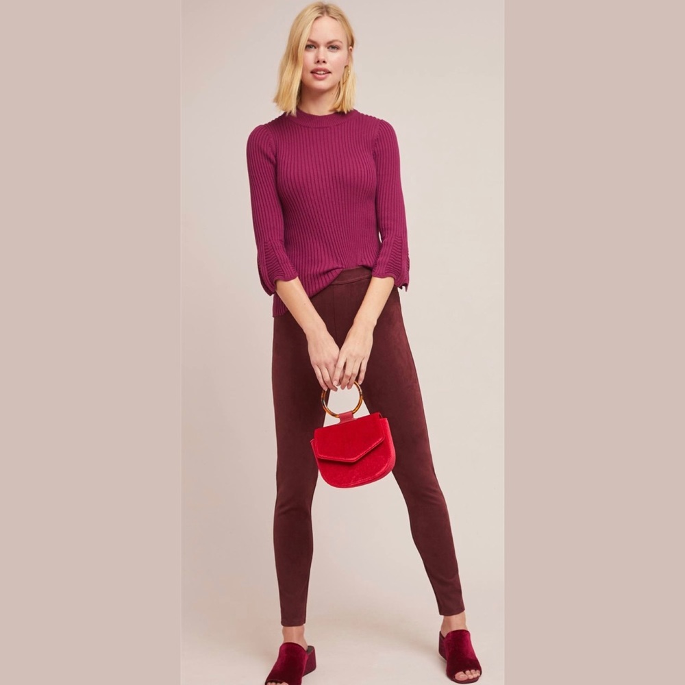 Anthropologie Sanctuary Faux Suede Leggings